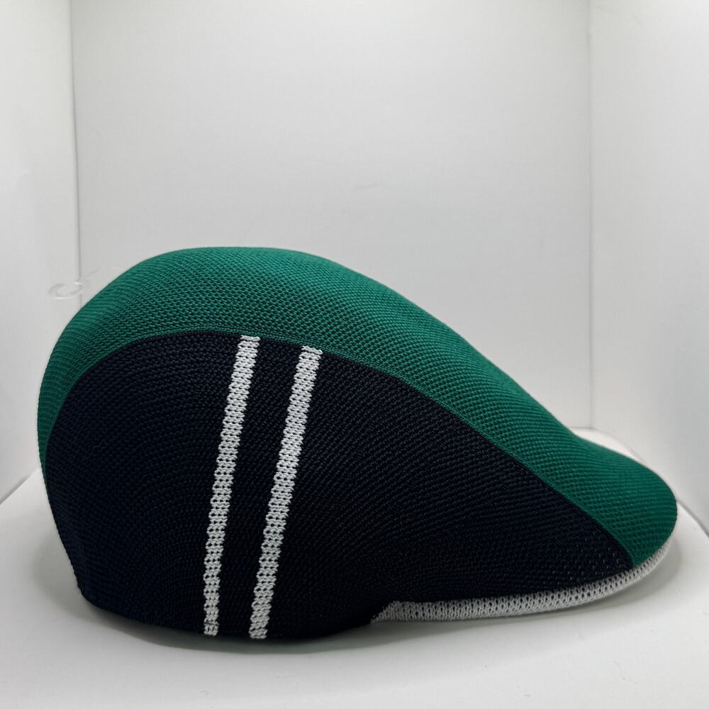 Kangol Star Stripe 507 Masters Green Black Flat Cap NWT Medium